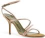 MARIA LUCA 95mm crystal-embellished sandals Gold - Thumbnail 2