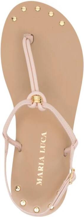 MARIA LUCA Capri leather sandals Pink