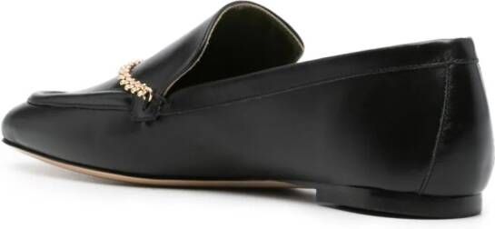 MARIA LUCA chain-strap loafers Black