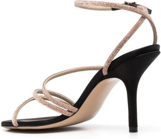 MARIA LUCA crystal-embellished high-heel sandals Pink