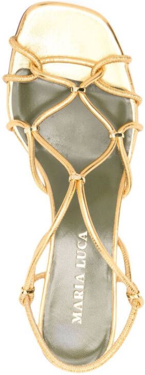 MARIA LUCA Iside 60mm sandals Gold