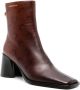 Marine Serre Airbrushed Crescent Moon-print boots Brown - Thumbnail 2