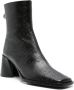 Marine Serre monogram-debossed leather ankle boots Black - Thumbnail 2