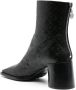 Marine Serre monogram-debossed leather ankle boots Black - Thumbnail 3