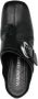 Marine Serre Moonogram 86mm heel leather clogs Black - Thumbnail 4