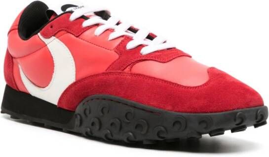 Marine Serre MS Rise leather sneakers Red