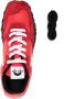 Marine Serre MS Rise leather sneakers Red - Thumbnail 4