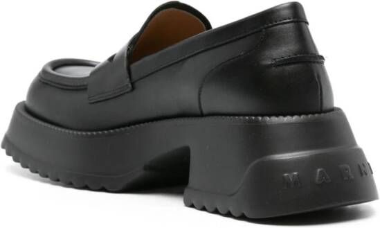 Marni 55mm leather loafers Black