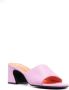 Marni 65mm block-heel leather sandals Pink - Thumbnail 2