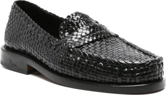 Marni Bambi woven leather loafers Black
