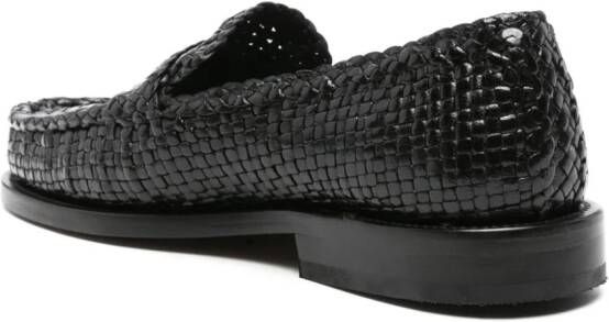 Marni Bambi woven leather loafers Black