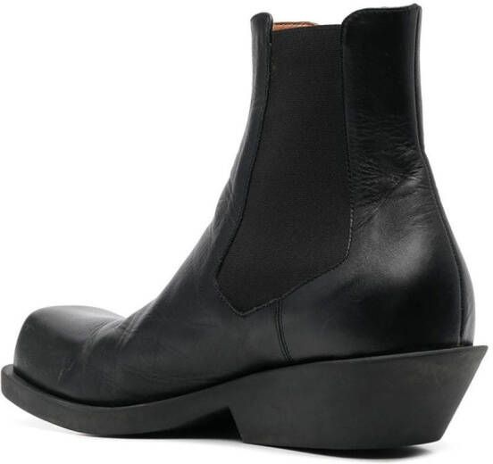 Marni black leather chelsea boots