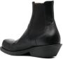 Marni black leather chelsea boots - Thumbnail 3