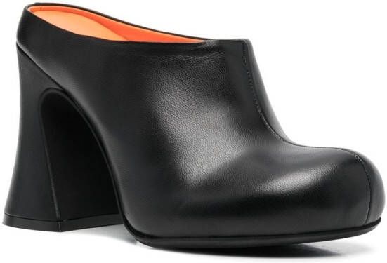 Marni block-heel leather mules Black