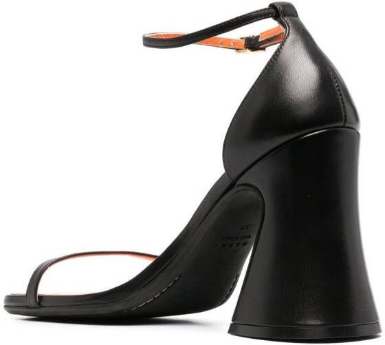 Marni block-heel leather sandals Black
