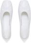 Marni bow-embossed leather ballerina shoes White - Thumbnail 4
