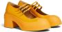 Marni buckle-strap leather pumps Yellow - Thumbnail 2
