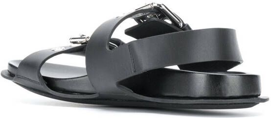 Marni buckle-strap leather sandals Black