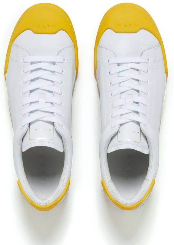 Marni contrasting toe cap low-top sneakers White