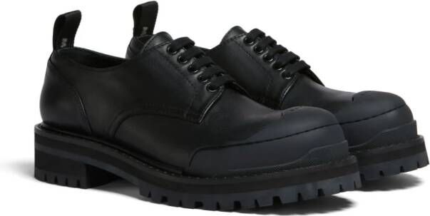 Marni Dada Army leather derby shoes Black
