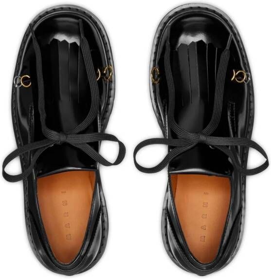 Marni Dada leather Derby shoes Black