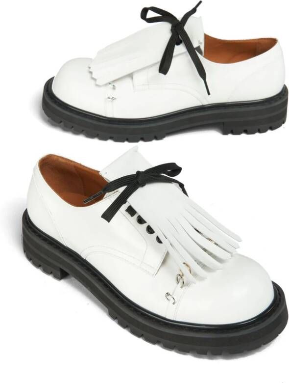 Marni Dada leather Derby shoes White