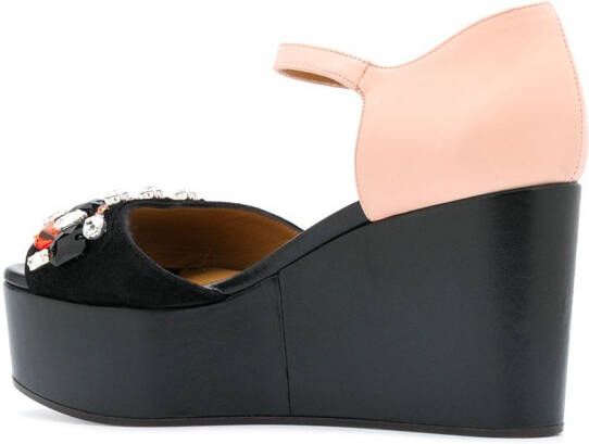 Marni embellished flatform sandals Black