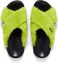 Marni embroidered-logo sandals Green - Thumbnail 4