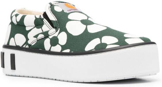 Marni floral-print sneakers Green