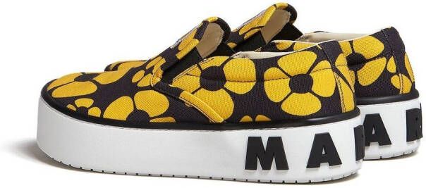 Marni floral-print sneakers Yellow
