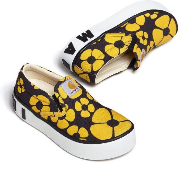 Marni floral-print sneakers Yellow