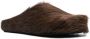 Marni Fussbet Sabot calf-hair slippers Brown - Thumbnail 2