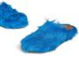 Marni Fussbet Sabot calf-hair slippers Blue - Thumbnail 5