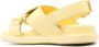 Marni Fussbett criss-cross leather sandals Yellow - Thumbnail 3