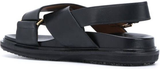 Marni Fussbett criss-cross sandals Black