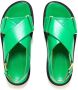Marni Fussbett cross-strap slingback sandals Green - Thumbnail 4