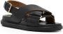 Marni Fussbett leather slingback sandals Black - Thumbnail 2
