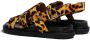 Marni leopard-print gladiator sandals Brown - Thumbnail 3