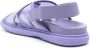 Marni Fussbett logo-appliqué sandals Purple - Thumbnail 3