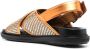 Marni Fussbett metallic raffia sandals Orange - Thumbnail 3