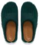 Marni Fussbett Sabot calf-hair slippers Green - Thumbnail 4