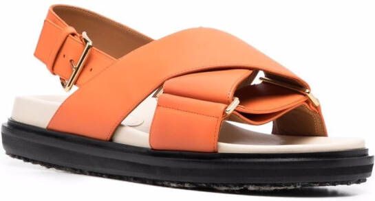 Marni Fussbett sandals Orange