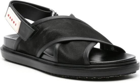 Marni Fussbett slingback sandals Black