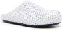 Marni glass-crystals leather slippers White - Thumbnail 2