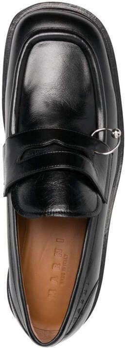Marni Iconic square-toe chunky loafers Black