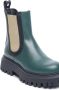 Marni Kids chunky ankle leather boots Green - Thumbnail 4