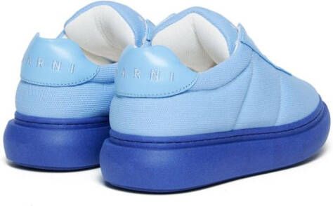 Marni Kids colourblock-sole sneakers Blue