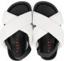 Marni Kids crossover-strap leather sandals White - Thumbnail 3