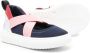 Marni Kids crossover-strap leather sneakers Blue - Thumbnail 2
