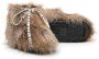 Marni Kids faux-fur lace-up boots Brown - Thumbnail 2